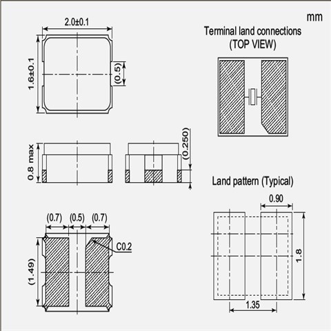 NDK晶振,贴片晶振,NX2016GC晶振,无源SMD石英晶振