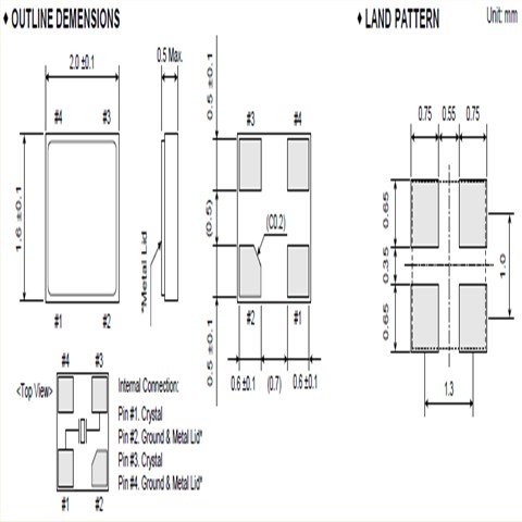 大河晶振,贴片晶振,FCX-06晶振,石英晶体谐振器