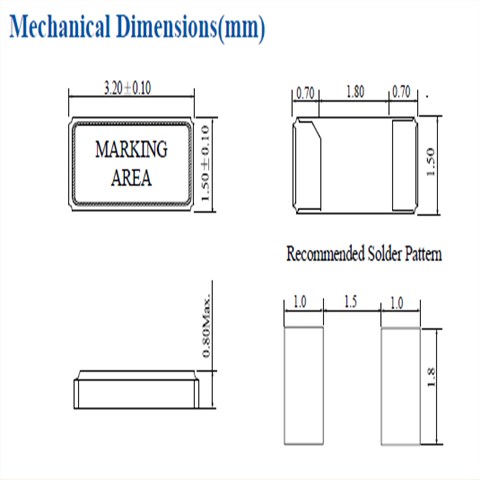 鸿星晶振,贴片晶振,ETST晶振,金属面SMD晶振