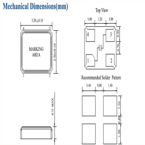 鸿星晶振,贴片晶振,E3SB晶振,E3SB12E000021E晶振