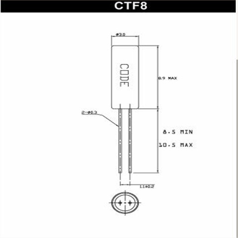 Cardinal卡迪纳尔晶振,CTF8石英录音笔晶振,CTF8-A2-C2-32.768K-D6晶振