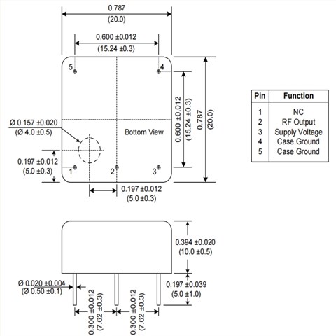 Crystek晶振\CXOH20-BP-10.000\6G模块晶振\TCXO振荡器