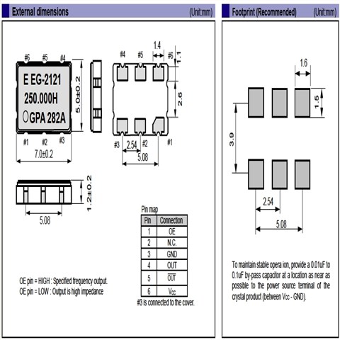 X1M0001010002,EG-2121CA差分晶振,6G路由器晶振,爱普生振荡器