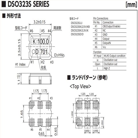 DSO323SK车载晶振,1XST156250AKM,6G通信基站晶振,大真空差分振荡器