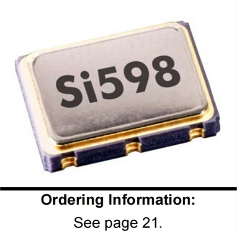 思佳讯LVPECL振荡器\599MDA000118DG\Si599低功耗晶振\6G移动通讯晶振