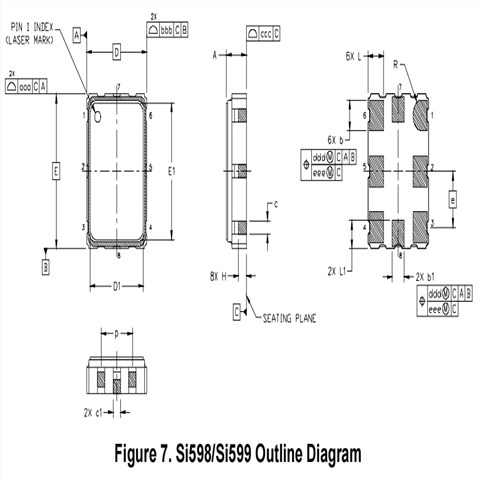 思佳讯LVPECL振荡器\599MDA000118DG\Si599低功耗晶振\6G移动通讯晶振