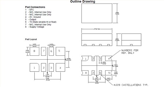 t52 5.0 x 3.20 TCXO