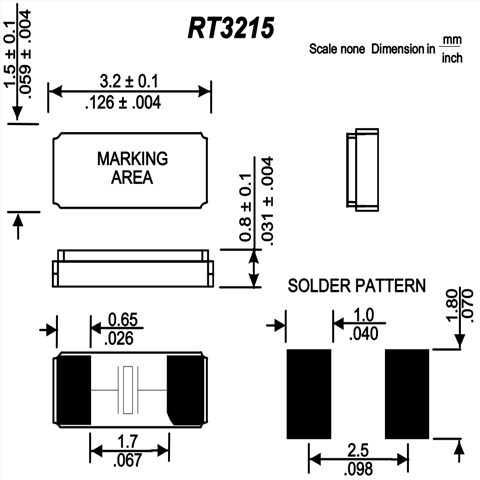 RT3215-32.768-9-TR,32.768KHZ,卢柏欧美晶体,3215mm