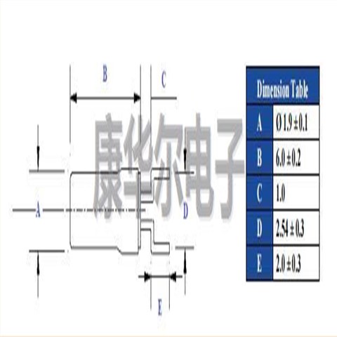 艾博康晶体,AB26TRB-32.768KHZ-6-TR,AB26TRB插件晶振,32.768kHz