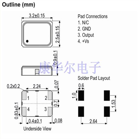 LFTCXO075797Reel,IQXT-220-1晶振,IQD温补晶振