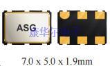 艾博康VCXO振荡器,ASG-D-V-A-122.880MHZ,ASG-D系列贴片晶振,7050振荡器